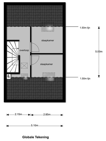 Floorplan - De Hoef 9, 5366 KH Megen